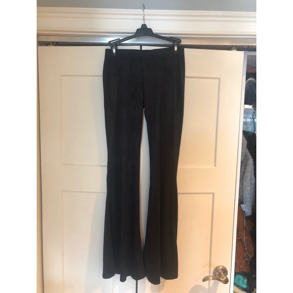 Boho black flare pants